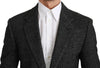 Gray Plaid Check Slim Fit Jacket Blazer