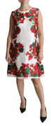 Multicolor Floral Shift Knee Length Dress