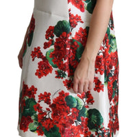 Multicolor Floral Shift Knee Length Dress