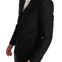 Blazer Vest 2 Piece Black Wool MARTINI