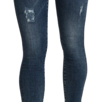 Blue Skinny Trouser Cotton Stretch Jeans