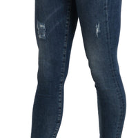Blue Skinny Trouser Cotton Stretch Jeans