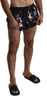 Black Roses Logo Beachwear Boxer Swimshorts