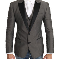 Blazer Vest 2 Piece Gray MARTINI Pattern