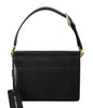 Black Leather LUCIA Hand Shoulder Messenger Purse