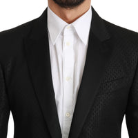 Black Slim Fit Jacket MARTINI Blazer