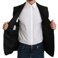 Black Slim Fit Jacket MARTINI Blazer