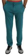 Silk Blue Sweatpants Trouser Sport Mens Pants