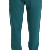 Silk Blue Sweatpants Trouser Sport Mens Pants