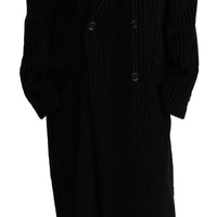 Black Double Breasted Blazer Trenchcoat Jacket