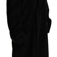 Black Double Breasted Blazer Trenchcoat Jacket