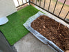Small Size Dog Litter and Tray for Balcony or Patio, NO Washing!