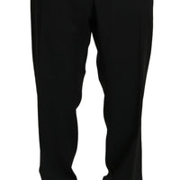 Black Slim Dress Formal Trouser Wool Pants