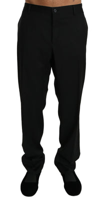 Black Slim Dress Formal Trouser Wool Pants