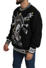 Black DG DNA Embroidered Pullover  Sweater