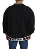 Black DG DNA Embroidered Pullover  Sweater
