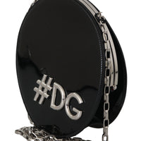 Black Leather Shoulder #DG GIRLS Clutch Purse