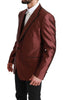 Bordeaux Silk Jacket Vest 2 Piece Blazer