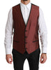 Bordeaux Silk Jacket Vest 2 Piece Blazer