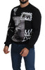 Black Sicily Photo Print Pullover Sweater