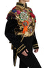 Black Velvet Crystal Sequined  Jacket