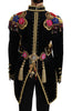 Black Velvet Crystal Sequined  Jacket