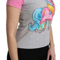 Gray and pink Cotton T-shirt My Little Pony Top