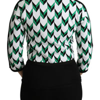 Multicolor 3/4 Sleeve Cotton Full Zipper Sweater
