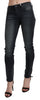 Black Washed Low Waist Skinny Denim Trouser