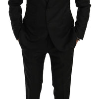 Black Crystal Bee Slim Fit 2 Piece Suit