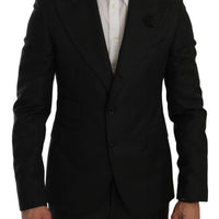 Black Crystal Bee Slim Fit 2 Piece Suit