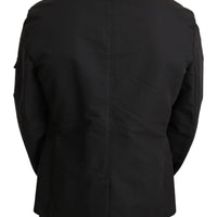 Gray Windbreaker Blazer Jacket