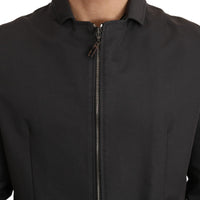 Gray Windbreaker Blazer Jacket