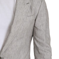 Gray Linen Silk Coat NAPOLI Light Blazer