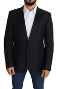 Black Wool Single Breasted  MARTINI Blazer