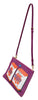 Purple Bellezza Shoulder Sling Purse CLEO Leather Bag