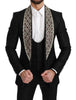 Black Crystal Wool 3 Piece SICILIA Suit