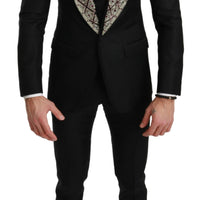 Black Crystal Wool 3 Piece SICILIA Suit