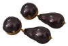 Eggplant Faux Pearl Drop Pendant Clip-on Jewelry Earrings