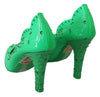 Green Crystal Floral Heels CINDERELLA Shoes