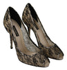 Black Lace Heels Pumps Champagne Shoes