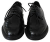 Black Leather Derby Dress Formal Mens Shoes