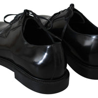 Black Leather Derby Dress Formal Mens Shoes