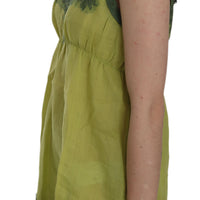 Green Lace Spaghetti Strap Tank Top Blouse