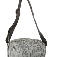 Gray Printed Shoulder Sling Purse Crossbody Fabric  Bag