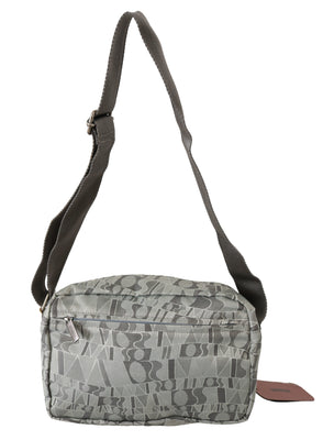 Gray Printed Shoulder Sling Purse Crossbody Fabric  Bag