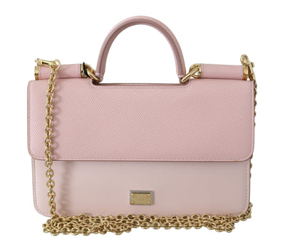 Light Pink Millennials Leather Mini Crossbody Borse Bag