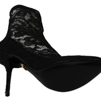 Black Lace Taormina High Pumps Shoes