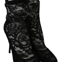 Black Lace Taormina High Pumps Shoes