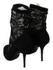 Black Lace Taormina High Pumps Shoes